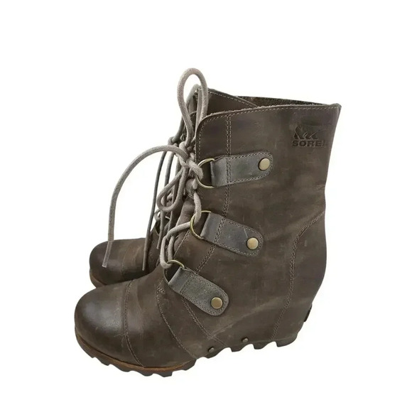 Sorel Women’s Joan of Arctic Wedge Boots Size 7 - Picture 3 of 9